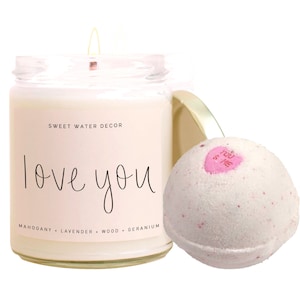 Message Candle & Bath Bomb Set